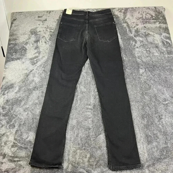 Anthropologie PILCRO Split Hem High-Rise Women's Black Jeans Straight 30X33 NWT - Picture 12 of 14